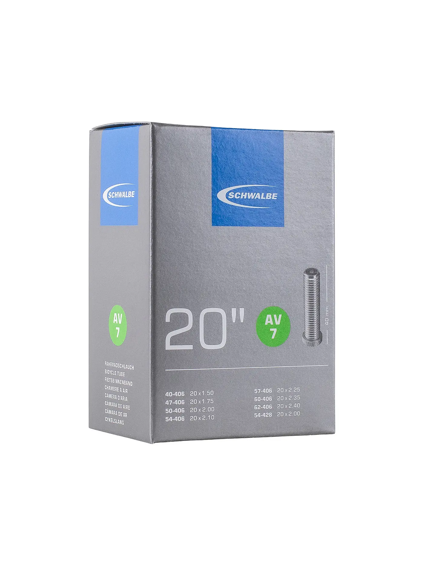SCHWALBE | Fahrradschlauch  Nr.9 AV40 (20") | 